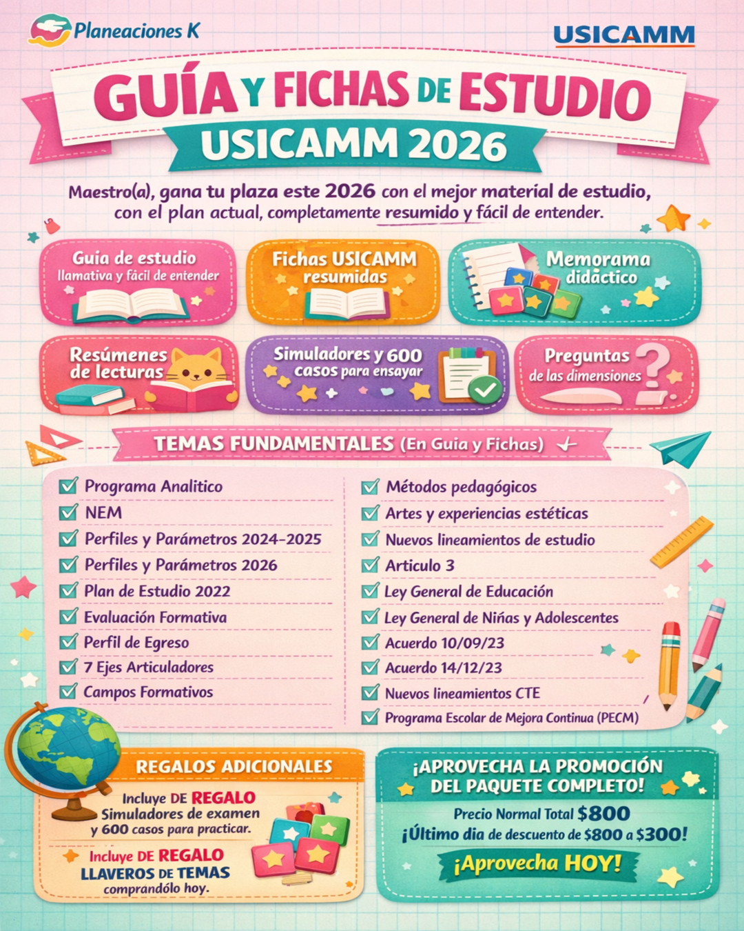 Guía y Fichas de Estudio USICAMM
