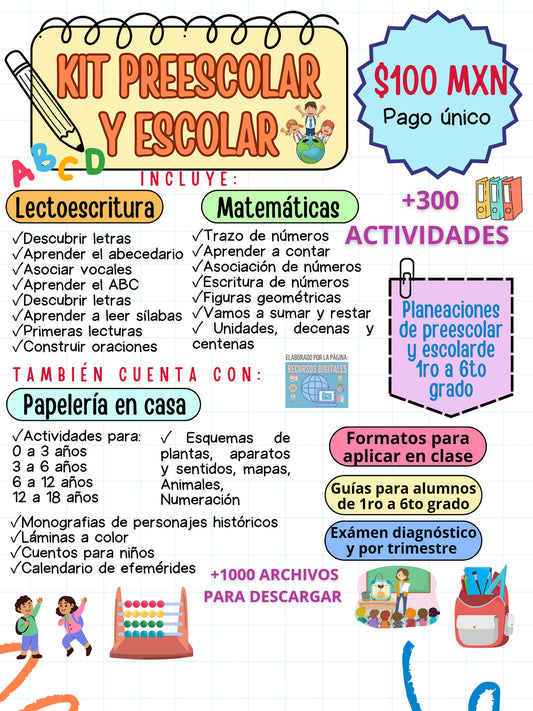 Biblioteca digital preescolar y escolar